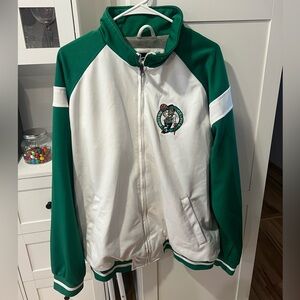 Green and White Celtics Jacket XL